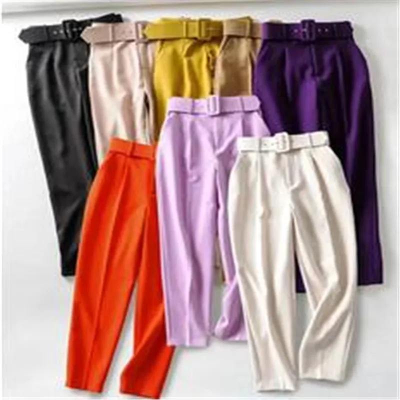 Women Pants High waist Trousers Office Wear for Women Professional Autumn Cropped Pants Office outfits Women's Formal Pants
Women Pants High waist Trousers Office Wear for Women Professional Autumn Cropped Pants Office outfits Women's Formal Pants