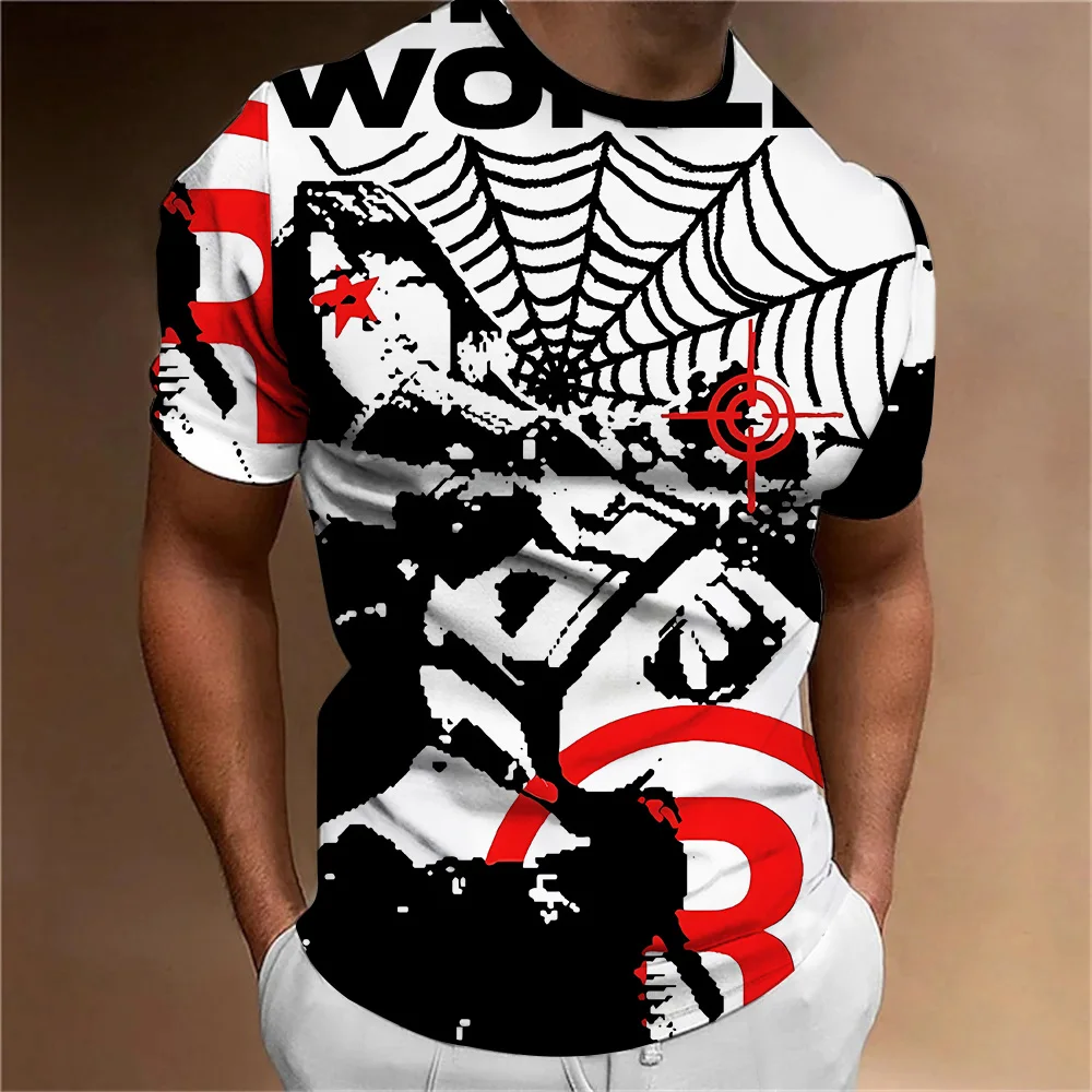 Sniper Print T-shirt Leisure Comfortable and Versatile T-shirts for Men Clothing Sports New in Tops & Tees Tshirt Mens Clothes
Sniper Print T-shirt Leisure Comfortable and Versatile T-shirts for Men Clothing Sports New in Tops & Tees Tshirt Mens Clothes