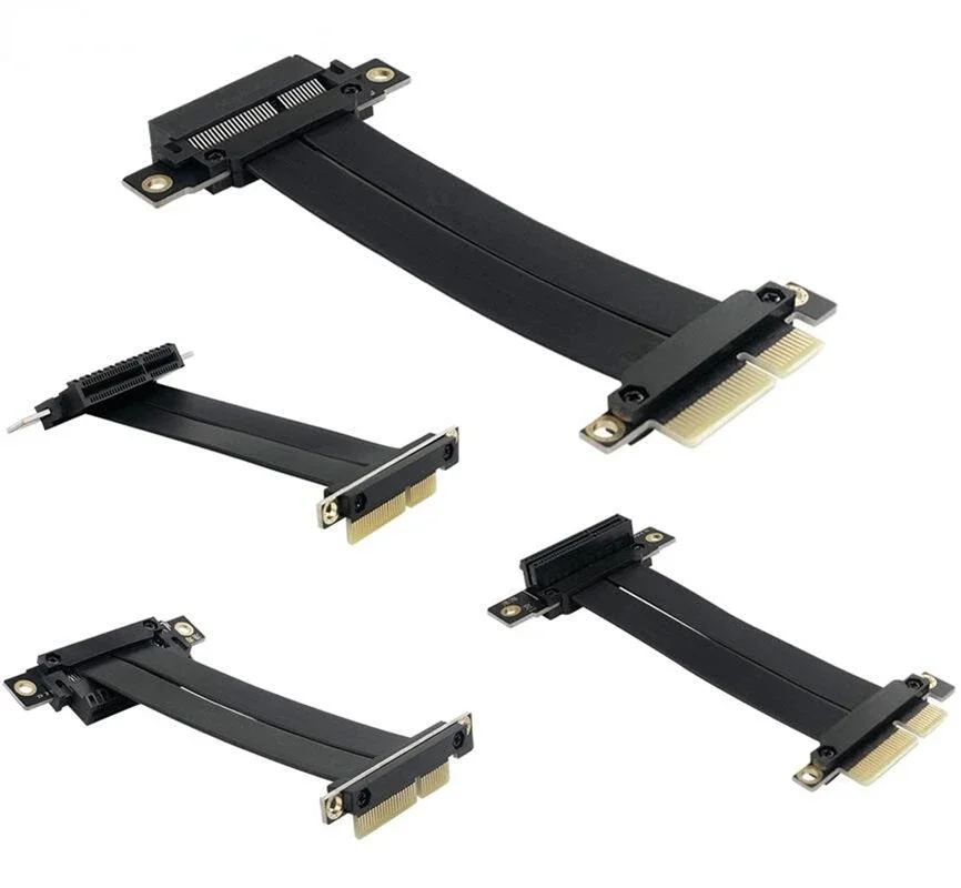 PCIE X4 кабель расширения двойной 90 градусов прямоугольный PCIe 3,0x4 до x4 Удлинительный кабель 32 г/s PCI Express 4x расширения карты
PCIE X4 кабель расширения двойной 90 градусов прямоугольный PCIe 3,0x4 до x4 Удлинительный кабель 32 г/s PCI Express 4x расширения карты