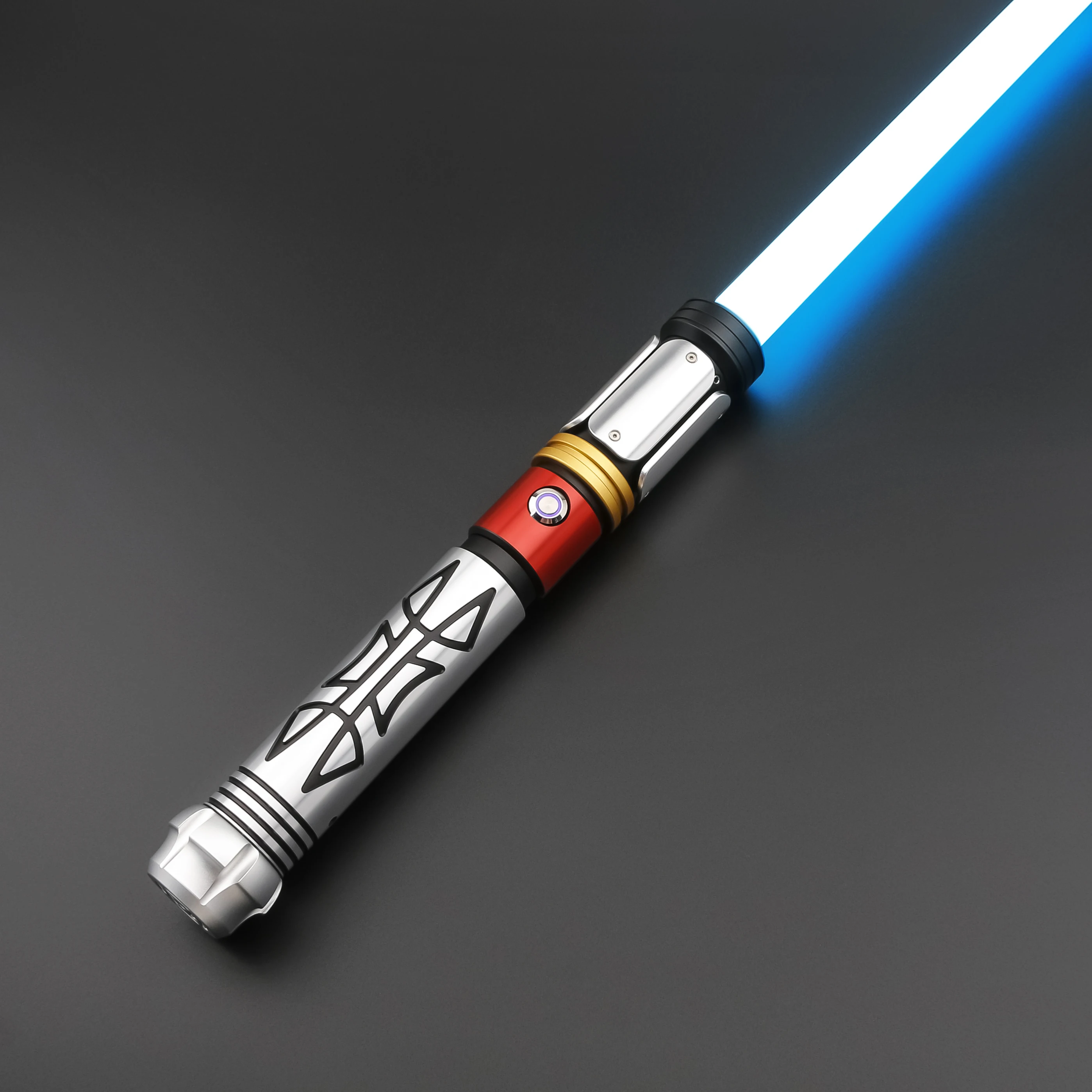 

FOXSABER Dueling Lightsaber for Adult Kids, Force FX 16 Sound Fonts Effect and 12 Changeable Colors RGB Alloy Handle Light Saber