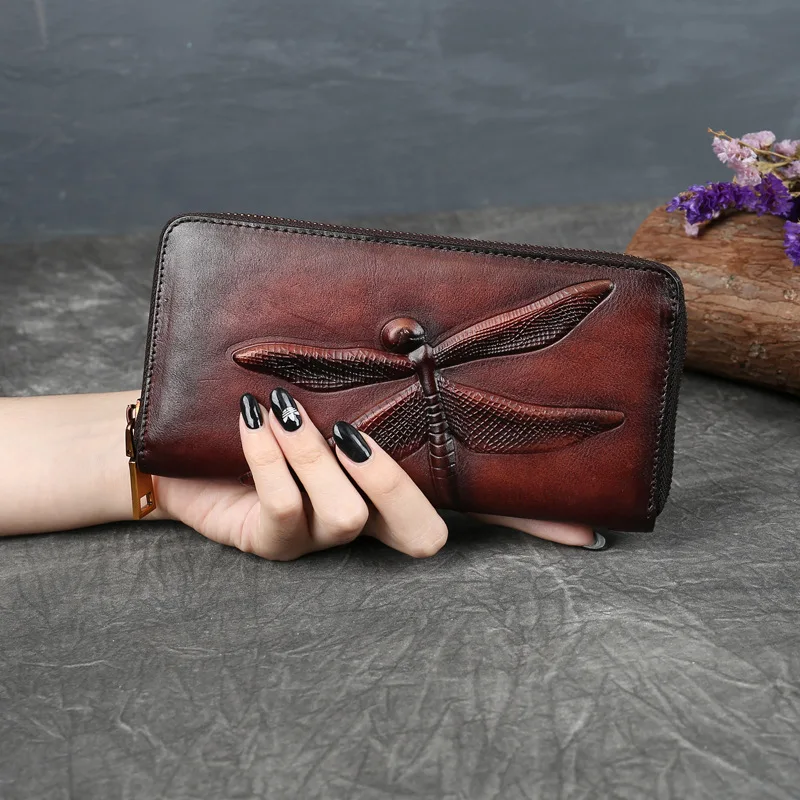 Retro Genuine Leather Women Wallet And Purses For Ladies Long Purse Luxury Women's Wallets For Card Money Phone Bag New
Retro Genuine Leather Women Wallet And Purses For Ladies Long Purse Luxury Women's Wallets For Card Money Phone Bag New