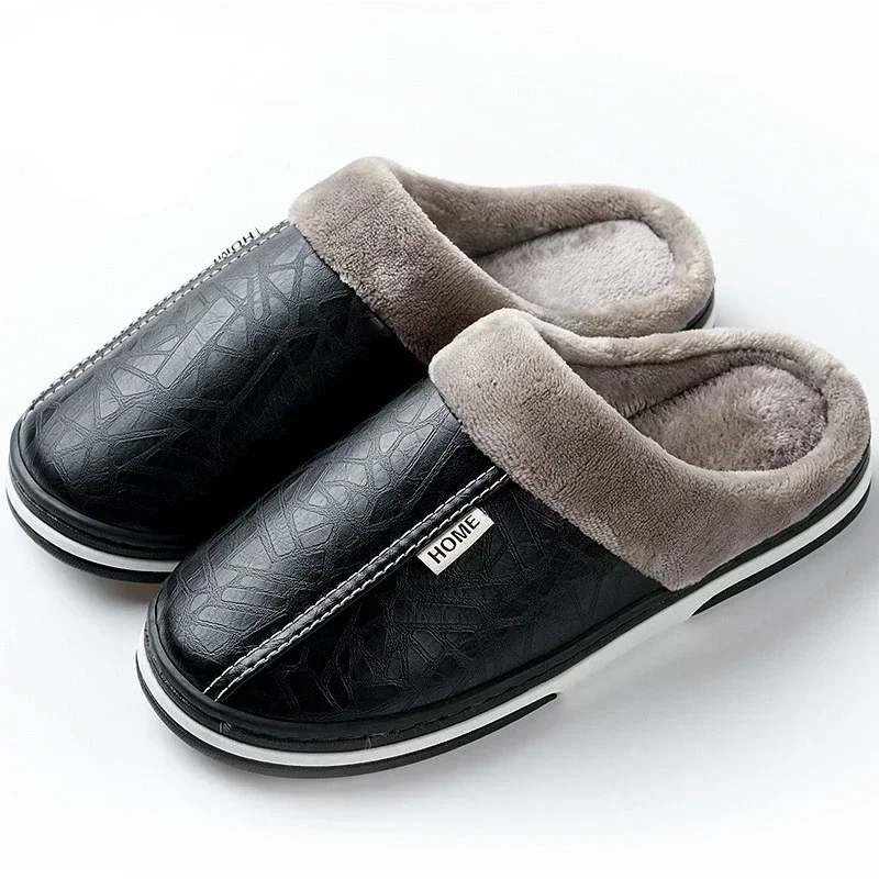 Men's slippers Home Winter Indoor Warm Shoes Thick Bottom Plush Waterproof Leather House slippers man Cotton shoes 2022 New
Men's slippers Home Winter Indoor Warm Shoes Thick Bottom Plush Waterproof Leather House slippers man Cotton shoes 2022 New