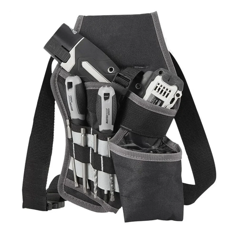 

Portable Tool Belt Pouch Cordless Drill Holder Screwdriver Hardware Durable Canvas Toolbag for Electrician Carpenters Builders