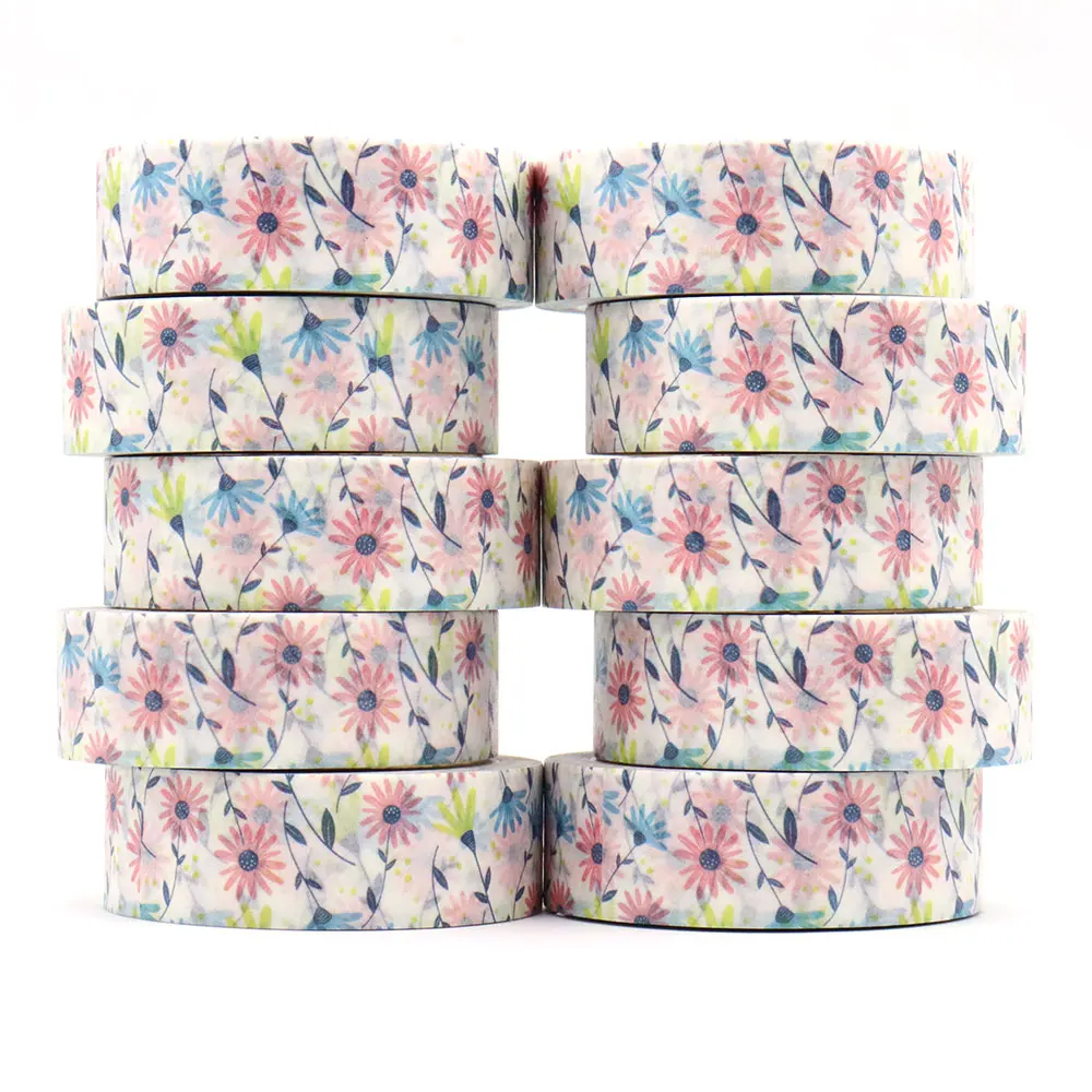 10PCS/lot 15mm*10m Spring Flowers Floral Washi Stickers Decorative Stationery MaskingTape school supplies
10PCS/lot 15mm*10m Spring Flowers Floral Washi Stickers Decorative Stationery MaskingTape school supplies