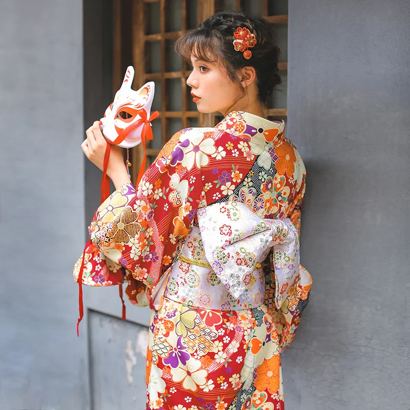 Sakura Girl Kimono Dress Moonlight Flower Japanese Style Yukata Bathrobe Women Floral Print Haori Japan Uniform Cosplay Costume
Sakura Girl Kimono Dress Moonlight Flower Japanese Style Yukata Bathrobe Women Floral Print Haori Japan Uniform Cosplay Costume