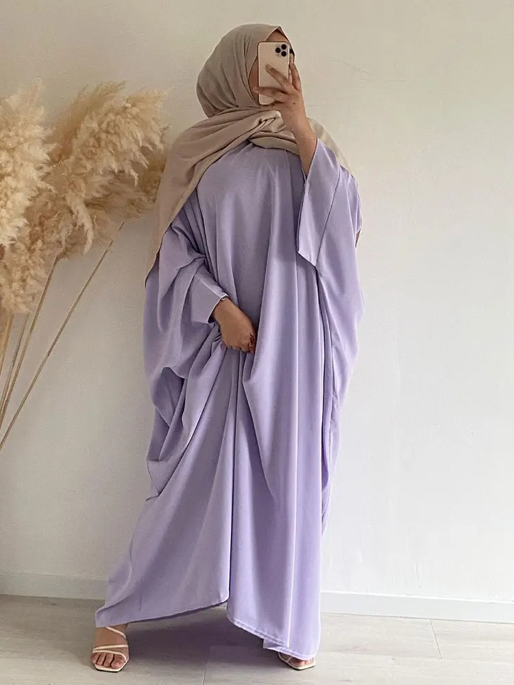 Мусульманский Дубай Abaya летучая мышь Nida молитвенный набор хиджаб платье jilбаб