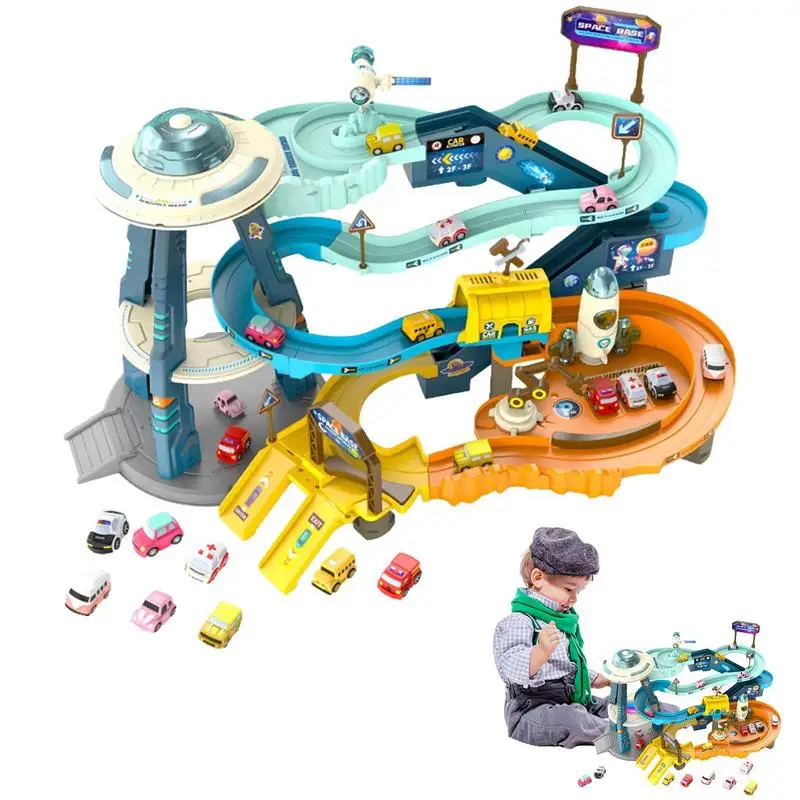Car Track Boys Race Track Car Garage For Kids Vehicle Playset Preschool Car Games Gift Toy Mars Base Orbit Parking Adventure Toy
Car Track Boys Race Track Car Garage For Kids Vehicle Playset Preschool Car Games Gift Toy Mars Base Orbit Parking Adventure Toy