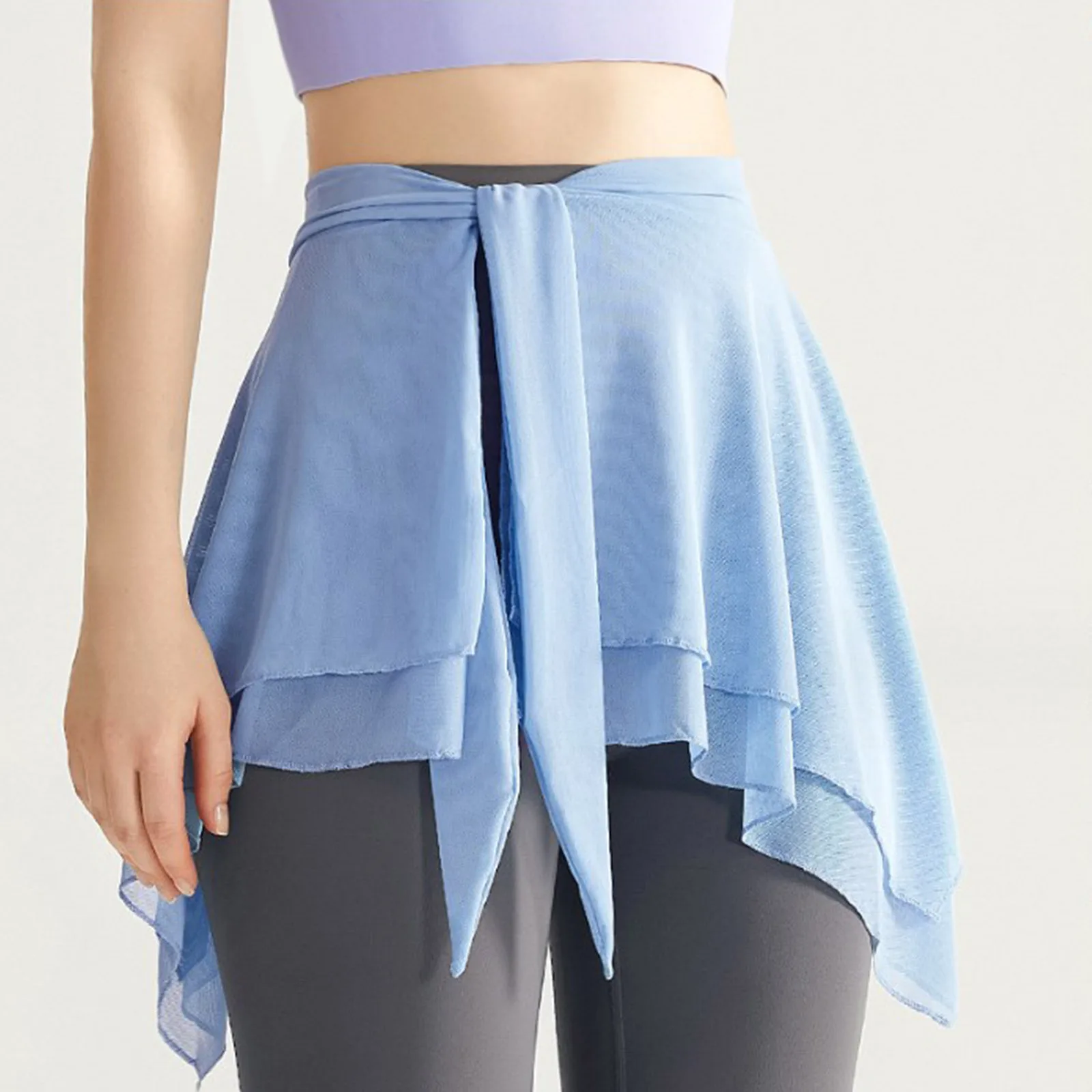 Womens Dance Irregular Mesh Skirt Solid Color High Waist Lace-up Miniskirt for Workout Yoga Gymnastics Ballet Dance Warm-up
Womens Dance Irregular Mesh Skirt Solid Color High Waist Lace-up Miniskirt for Workout Yoga Gymnastics Ballet Dance Warm-up