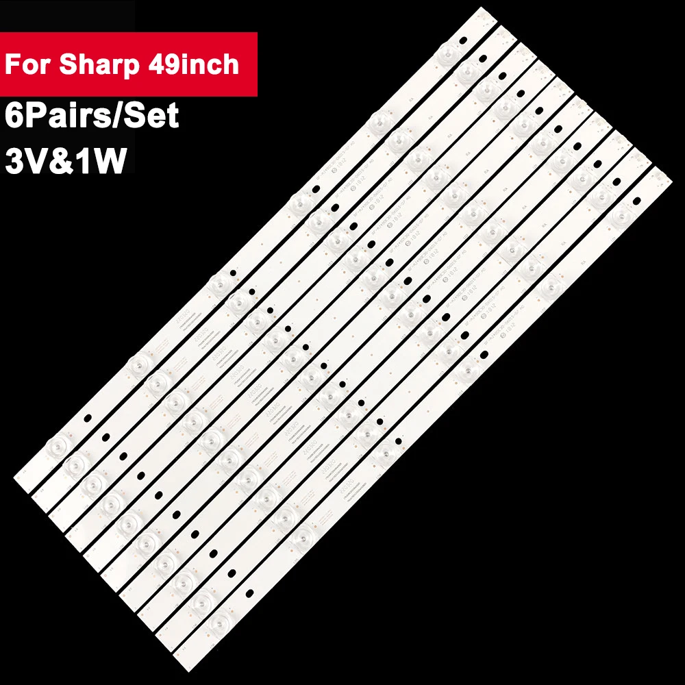 496mm 3V1W Square Lens Backlight Led Strip For Sharp 49inch LC-49CUG8362KS LC-49CUG8372ES LSC490FN02-H LC-49CUG8462KS 49CUF8372E
496mm 3V1W Square Lens Backlight Led Strip For Sharp 49inch LC-49CUG8362KS LC-49CUG8372ES LSC490FN02-H LC-49CUG8462KS 49CUF8372E