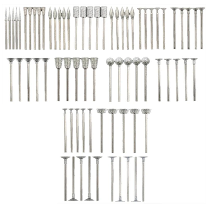 Jade Carving Set Stone Carving Grinding Needle Electric Mill Rotary Burrs Peeling Polishing Diamond Grinding Heads
Jade Carving Set Stone Carving Grinding Needle Electric Mill Rotary Burrs Peeling Polishing Diamond Grinding Heads