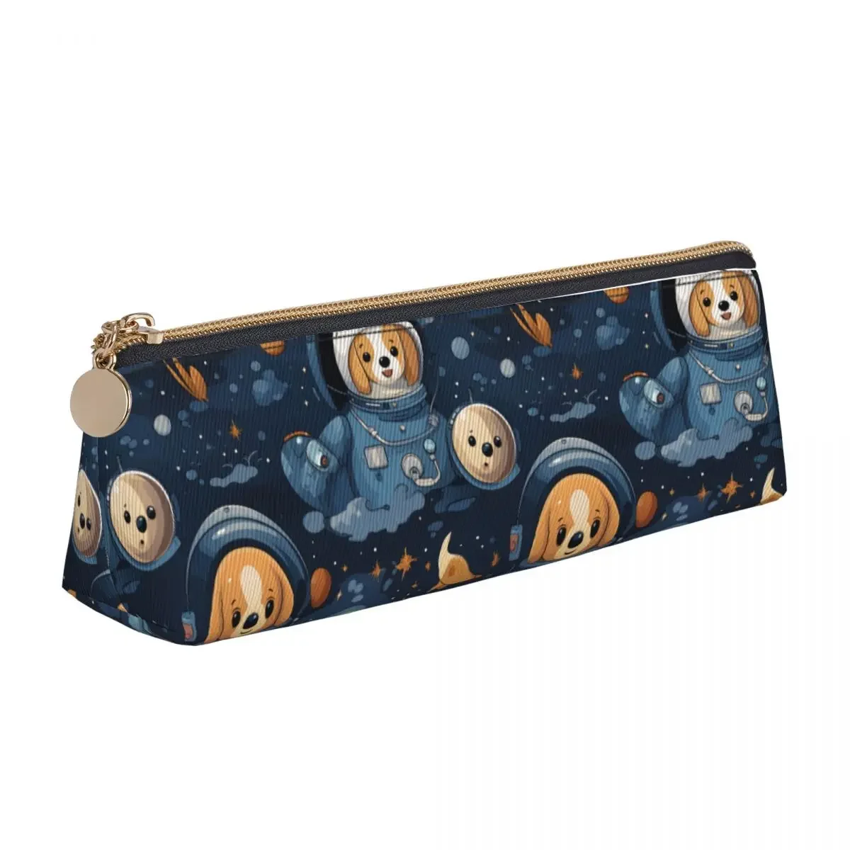 Dog Astronaut Triangle Pencil Case ball clever Girls Boys School Zipper Pencil Box Retro Leather Pen Bag
Dog Astronaut Triangle Pencil Case ball clever Girls Boys School Zipper Pencil Box Retro Leather Pen Bag