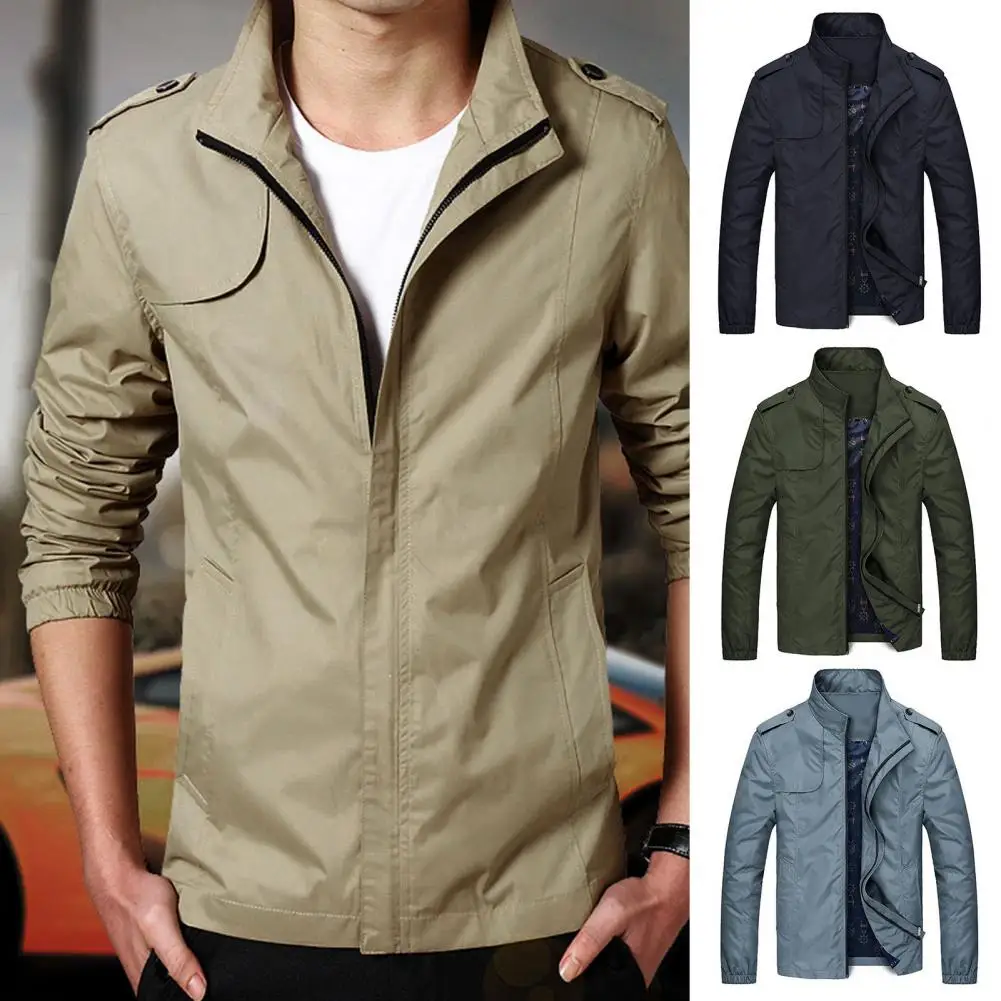 Men Jacket Bomber Jacket Stylish Men's Outerwear Trendy Stand Collar Zipper Jacket for Fall/spring for Business Casual Outdoors
Men Jacket Bomber Jacket Stylish Men's Outerwear Trendy Stand Collar Zipper Jacket for Fall/spring for Business Casual Outdoors