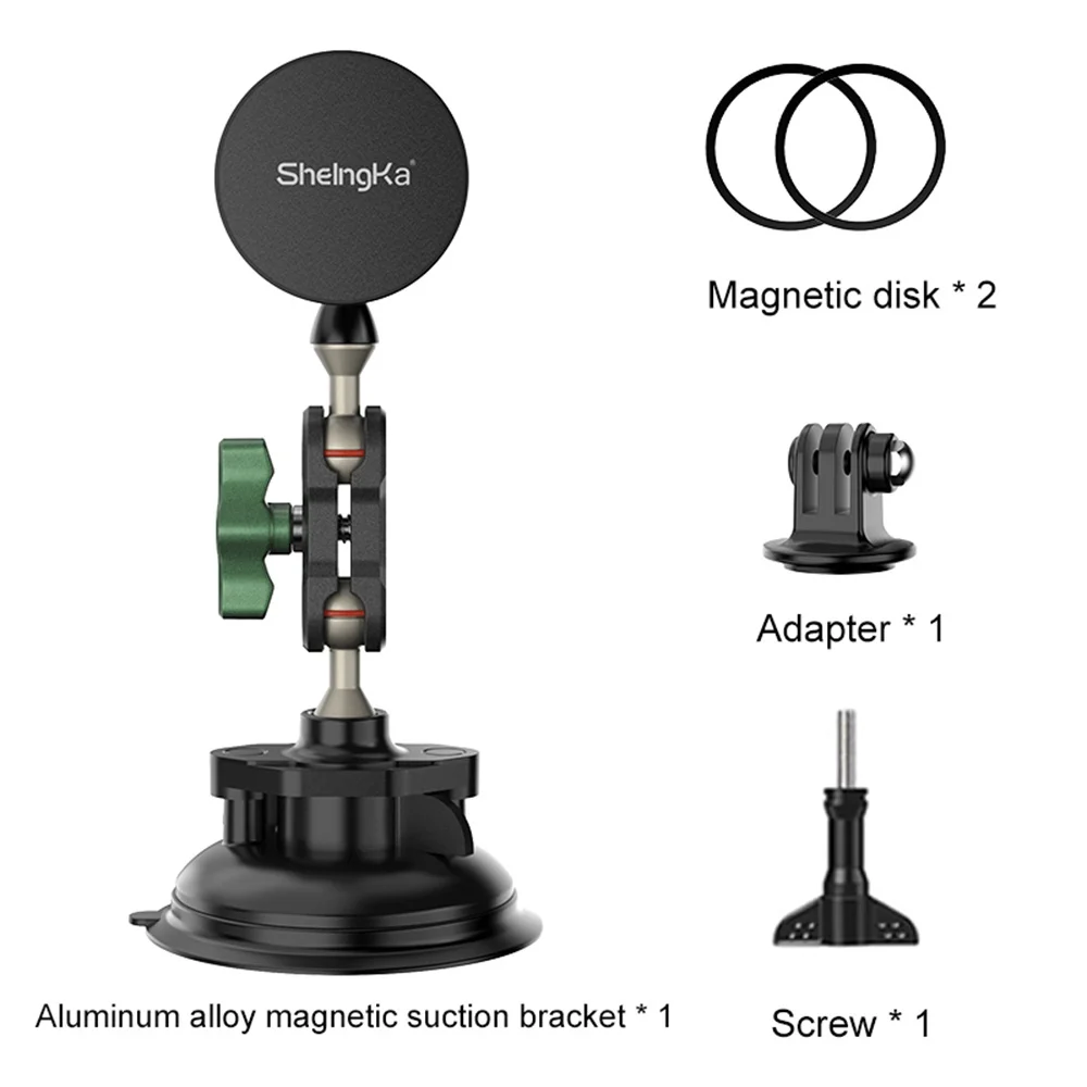 Magnetic Car Phone Holder w 360 Ballhead for Magsafe iPhone 14 13 12 Series Android Camera Suction Cup Mount for Gopro Insta360
Magnetic Car Phone Holder w 360 Ballhead for Magsafe iPhone 14 13 12 Series Android Camera Suction Cup Mount for Gopro Insta360