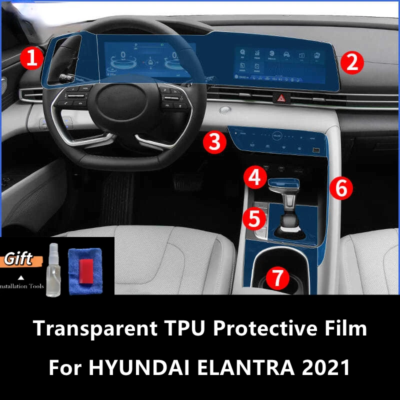 For HYUNDAI ELANTRA 2021 Car Interior Center Console Transparent TPU Protective Film Anti-scratch Repair Film Accessories Refit
For HYUNDAI ELANTRA 2021 Car Interior Center Console Transparent TPU Protective Film Anti-scratch Repair Film Accessories Refit