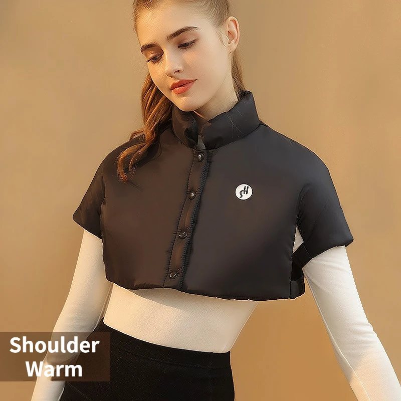 Women's shoulder pads shoulder warm winter cold protection down cotton protector standing collar neck pads short sleeves shawl
Women's shoulder pads shoulder warm winter cold protection down cotton protector standing collar neck pads short sleeves shawl