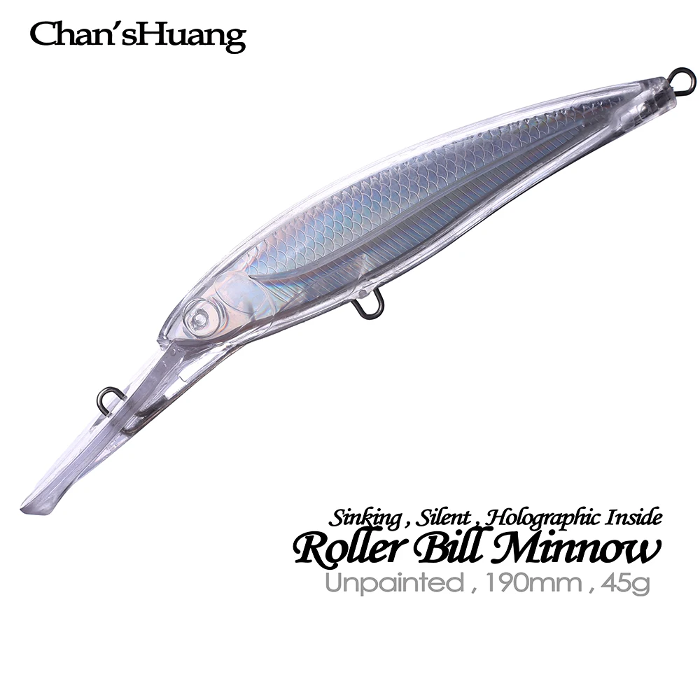 Chan’sHuang 5PCS Unpainted Blanks Bait 19cm 45g Silent Sinking Roller Bill Minnow DIY Handmade Artificial Fishing Lure Tackle
Chan’sHuang 5PCS Unpainted Blanks Bait 19cm 45g Silent Sinking Roller Bill Minnow DIY Handmade Artificial Fishing Lure Tackle