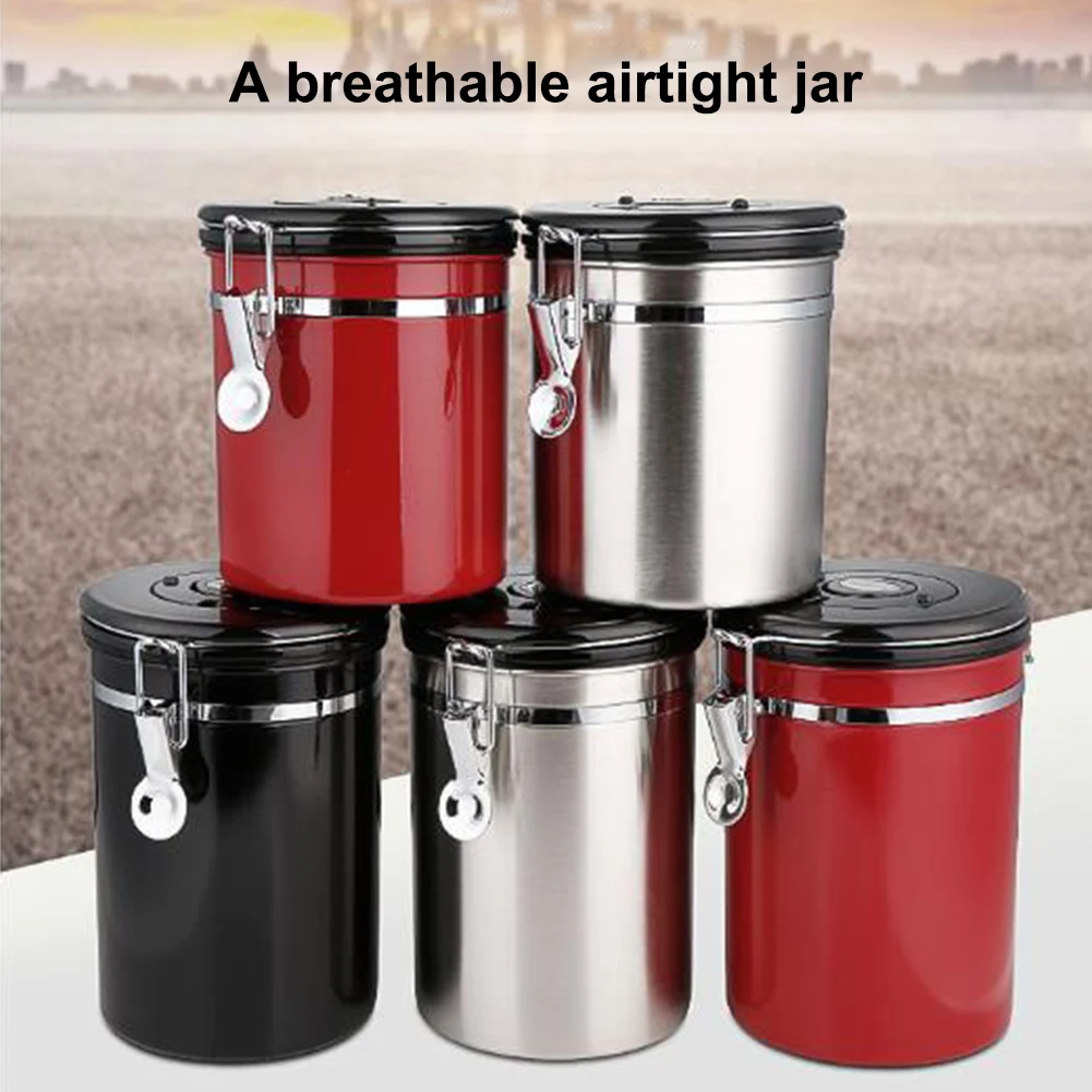 1.8L 304 Stainless Steel Sealed Tank Storage Tank Moisture-proof Coffee Bean Milk Powder Jar Tea Pot Kitchen Grains Storage Box
1.8L 304 Stainless Steel Sealed Tank Storage Tank Moisture-proof Coffee Bean Milk Powder Jar Tea Pot Kitchen Grains Storage Box