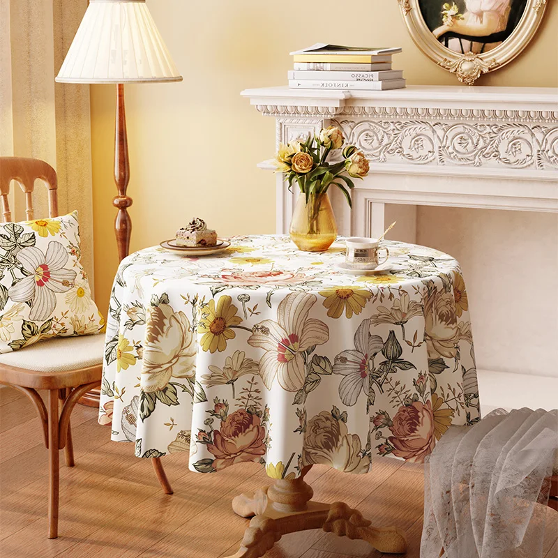 American Light Luxury Round Table Cloth Waterproof, Oil Resistant, Scald Resistant, and Washable
American Light Luxury Round Table Cloth Waterproof, Oil Resistant, Scald Resistant, and Washable