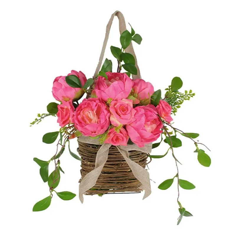 1PC Floral Baskit Wreath Colorful Flower Front Door Wreaths For Household Party Decoration And Spring Door Wreath With Flowers
1PC Floral Baskit Wreath Colorful Flower Front Door Wreaths For Household Party Decoration And Spring Door Wreath With Flowers