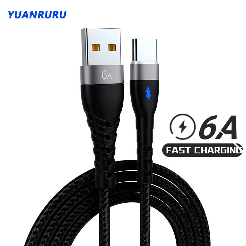 6A USB Type C Fast Charging Cable Nylon Wire for Huawei Samsung Xiaomi Mobile Phone USB C Cable Type-C Charger Micro USB Cables
6A USB Type C Fast Charging Cable Nylon Wire for Huawei Samsung Xiaomi Mobile Phone USB C Cable Type-C Charger Micro USB Cables