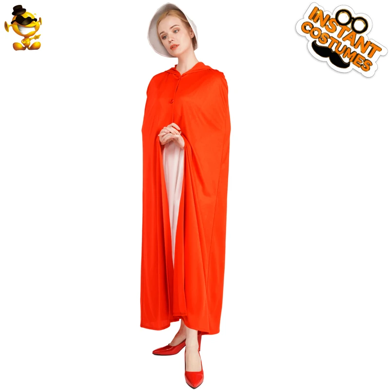 Women Red Cape Costume Ladies Halloween Handmaid Clothing Female Cosplay Party Costumes Purim Role Play for Adult
Women Red Cape Costume Ladies Halloween Handmaid Clothing Female Cosplay Party Costumes Purim Role Play for Adult