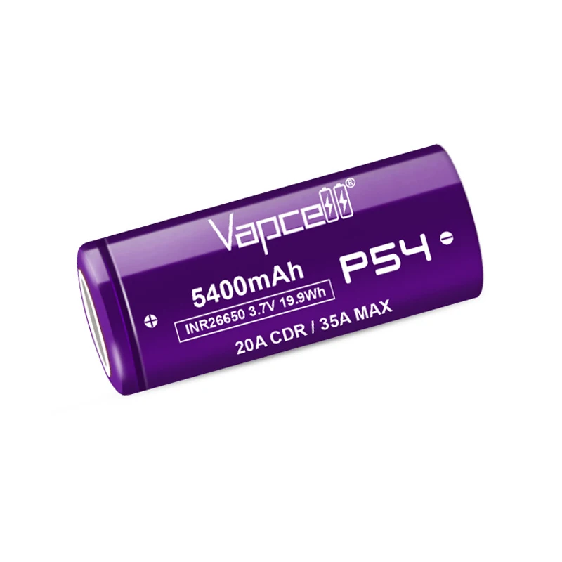1-6 шт. оригинальный Vapcell P54 INR 26650 аккумулятор 26650 5400 мАч 20A/35A перезаряжаемый литиевый I-on Аккумулятор для фонарика
1-6 шт. оригинальный Vapcell P54 INR 26650 аккумулятор 26650 5400 мАч 20A/35A перезаряжаемый литиевый I-on Аккумулятор для фонарика