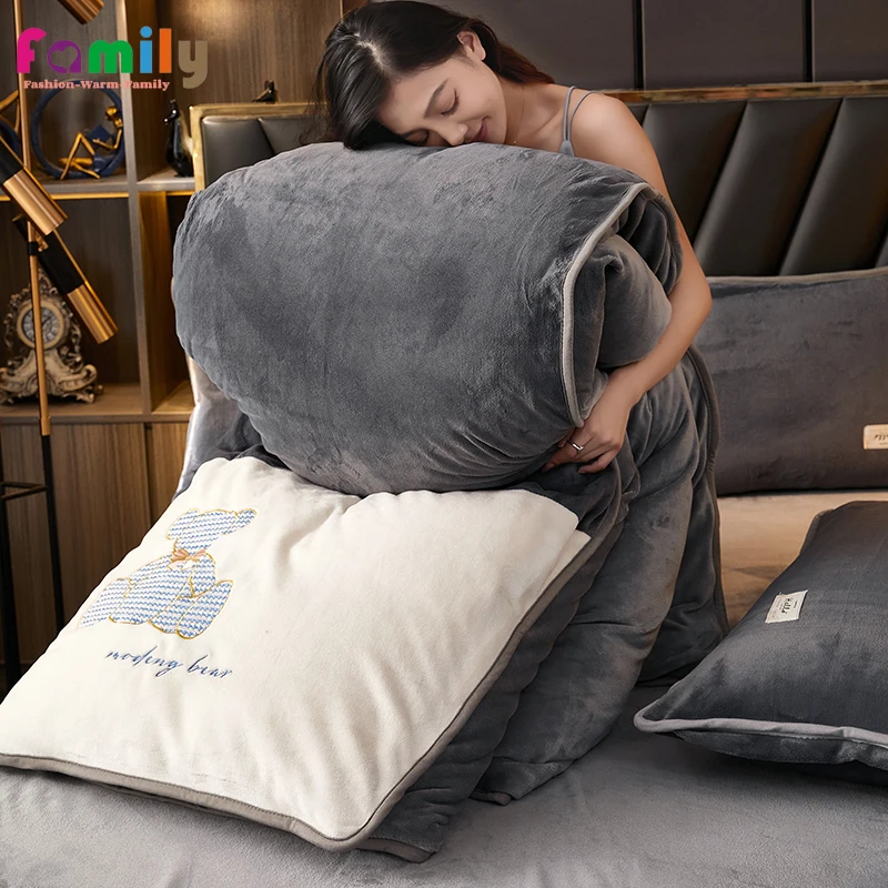 1Pc Winter Thicken Milk Velvet Duvet Cover,Very Warm Single Adults Children Flannel Quilt Cover,Without Pillowcase,No Bed Sheet
1Pc Winter Thicken Milk Velvet Duvet Cover,Very Warm Single Adults Children Flannel Quilt Cover,Without Pillowcase,No Bed Sheet