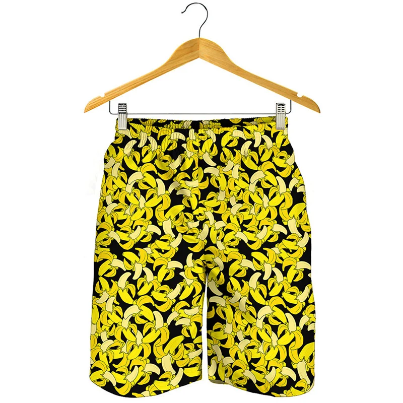 

Фрукты Банан 3d пляжные шорты с рисунком мужские Летние Гавайские шорты для серфинга быстросохнущие плавательные трусы