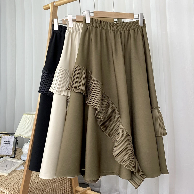 High Waist Vintage Irregular Ruffles Skirt For Women 2023 Spring Trend Fashion Elegant A-Line Long Skirts Female
High Waist Vintage Irregular Ruffles Skirt For Women 2023 Spring Trend Fashion Elegant A-Line Long Skirts Female