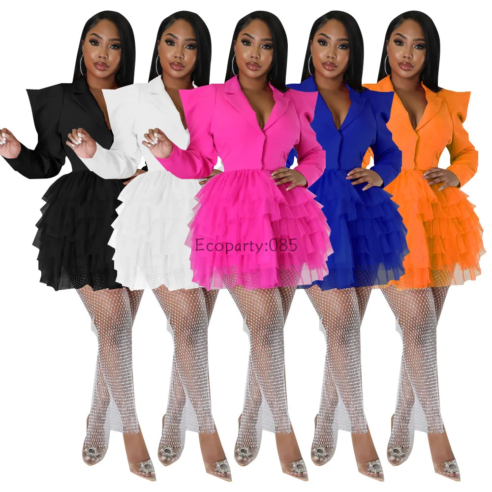 Женское весеннее офисное платье-трапеция с длинными рукавами и оборками
Женское весеннее офисное платье-трапеция с длинными рукавами и оборками