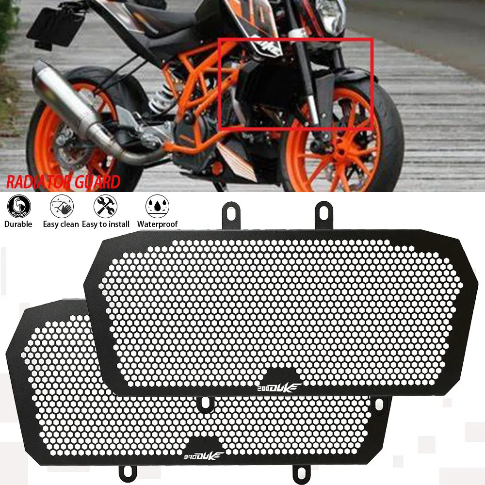 

For KTM Duke200 DUKE390 Accessories Motorcycles Radiator Grille Grill Guard Cover Protection DUKE 390 200 2013 - 2016 2015 2014