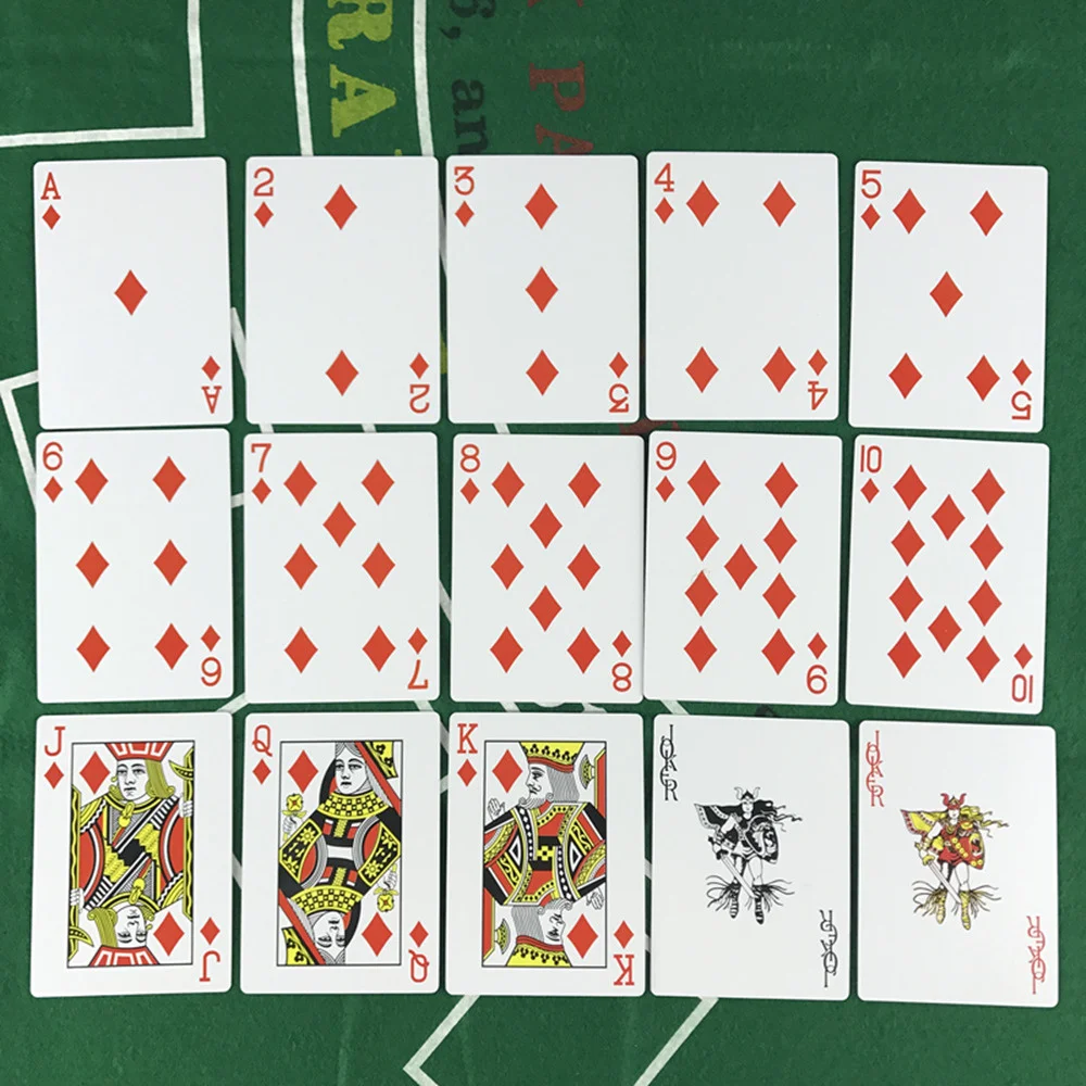 Easytoday 1PcsSet New Playing Cards Baccarat Texas Hold'em Plastic Waterproof Frosted Poker Cards Board Games Small Print (8)