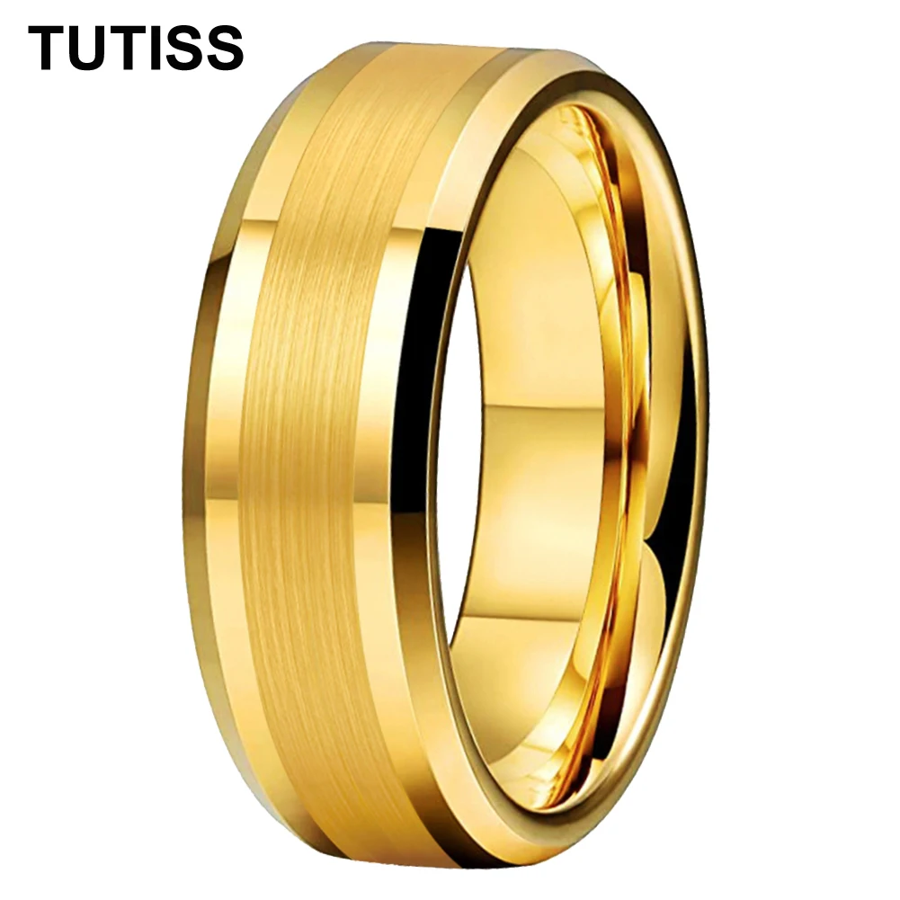 TUTISS 8mm 6mm Best Seller Ring Tungsten Wedding Band For Men Women Beveled Brushed Polished Comfort Fit
TUTISS 8mm 6mm Best Seller Ring Tungsten Wedding Band For Men Women Beveled Brushed Polished Comfort Fit