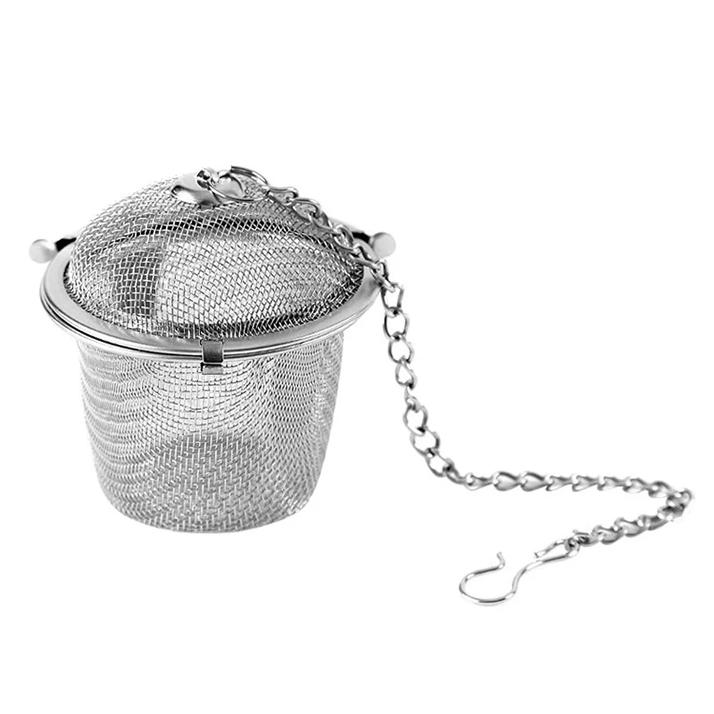 

Cabilock Tea Strainer Mesh Strainer 5Cm Cooking Infuser Portable Stainless Steel Seasoning Chain Handle Stew Soup Diffuser