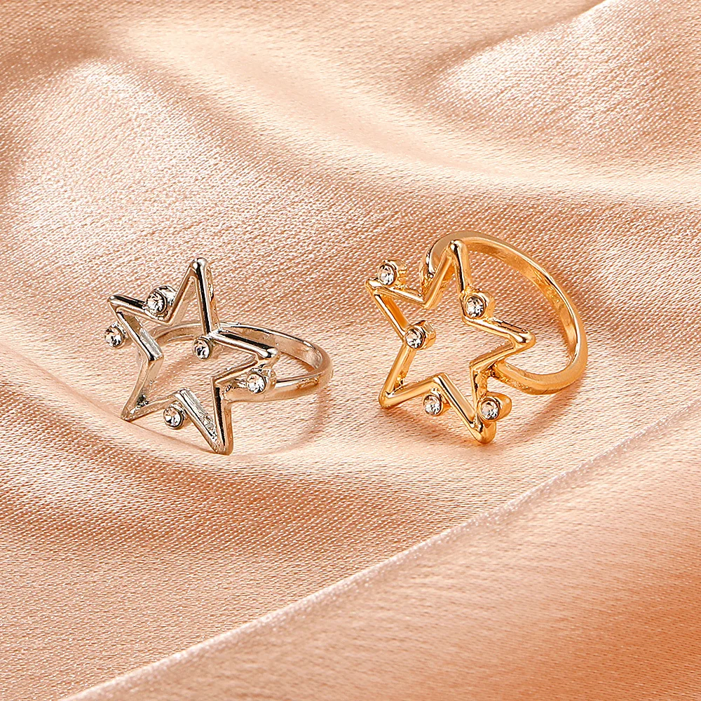 Hollowed-Out Star Ring Personality Temperament Micro-Set Zircon Five-Pointed Star Index Finger Ring Net Red Ring $1 Postage Free
Hollowed-Out Star Ring Personality Temperament Micro-Set Zircon Five-Pointed Star Index Finger Ring Net Red Ring $1 Postage Free