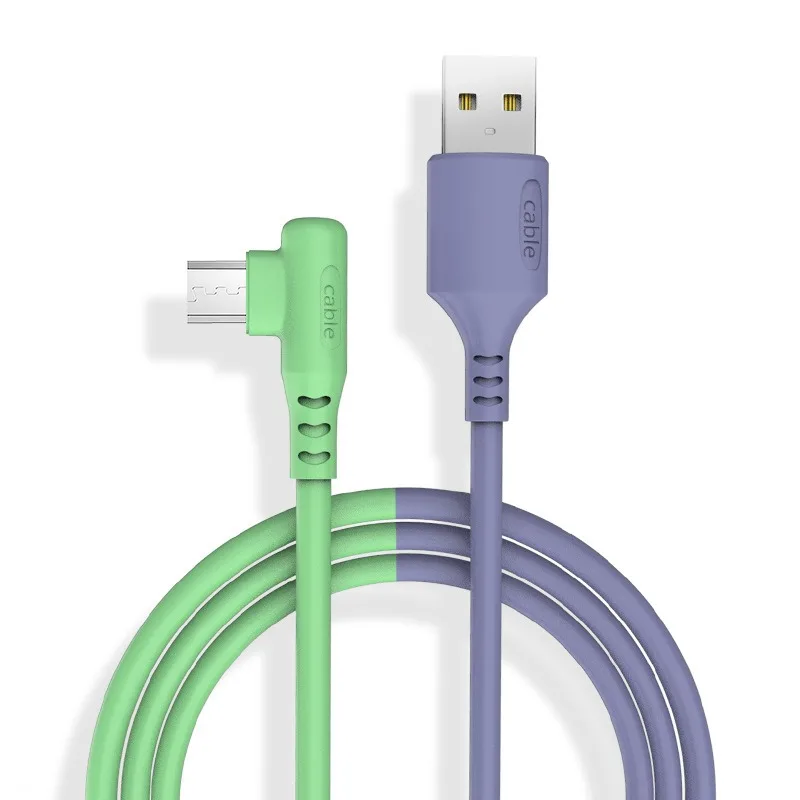 Fast Charging USB Charger Cable for Samsung Xiaomi Data Cable Usb Micro USB 5A Liquid Silicone 90 Degrees Micro USB Cable
Fast Charging USB Charger Cable for Samsung Xiaomi Data Cable Usb Micro USB 5A Liquid Silicone 90 Degrees Micro USB Cable