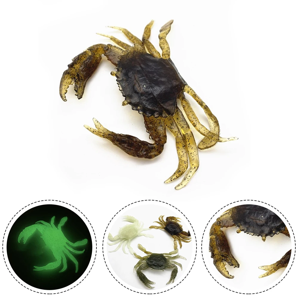 3D Fishing Crab Soft Lure Sea Fishing Equipment Artificial Crab Bait Trap Green/Brown/Luminous For Beach Boat Kayak Fishing
3D Fishing Crab Soft Lure Sea Fishing Equipment Artificial Crab Bait Trap Green/Brown/Luminous For Beach Boat Kayak Fishing