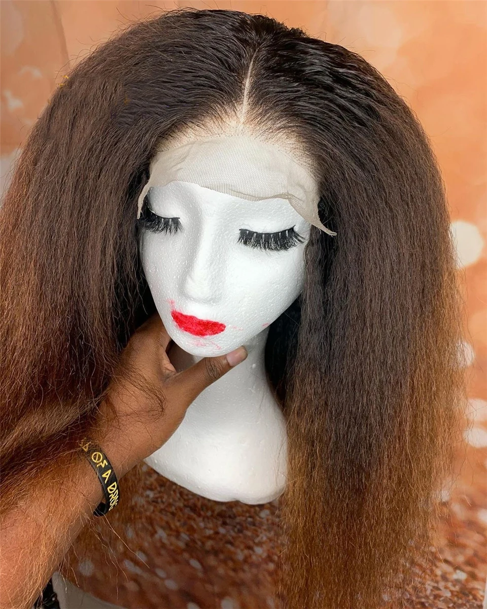 Lace Front Wig Natural Ombre Blonde Straight Lace Front Wig Natural Ombre Blonde Straight
