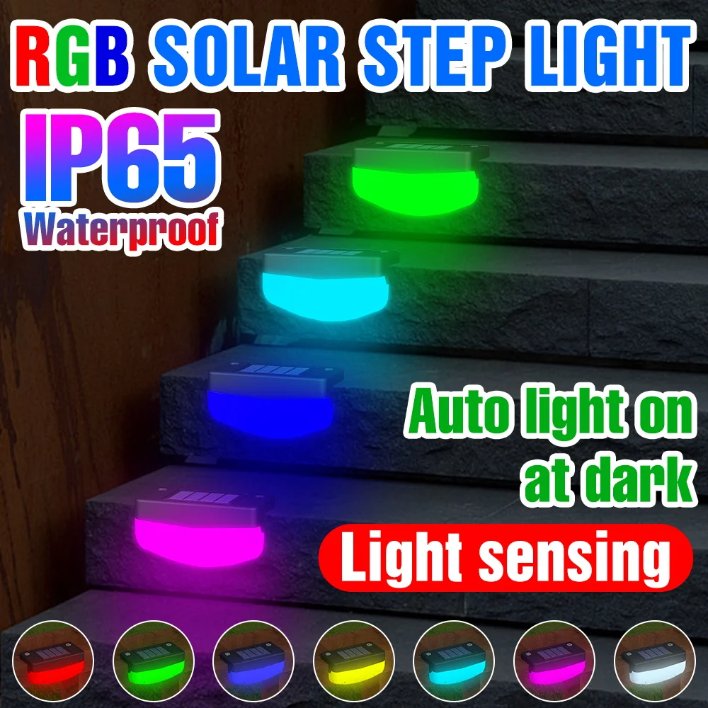 Led Solar Light Outdoor Step Lamp RGB Garden Decoration Waterproof Yard Stair Lights For Balcony Fence Patio Landscape Emergency
Led Solar Light Outdoor Step Lamp RGB Garden Decoration Waterproof Yard Stair Lights For Balcony Fence Patio Landscape Emergency