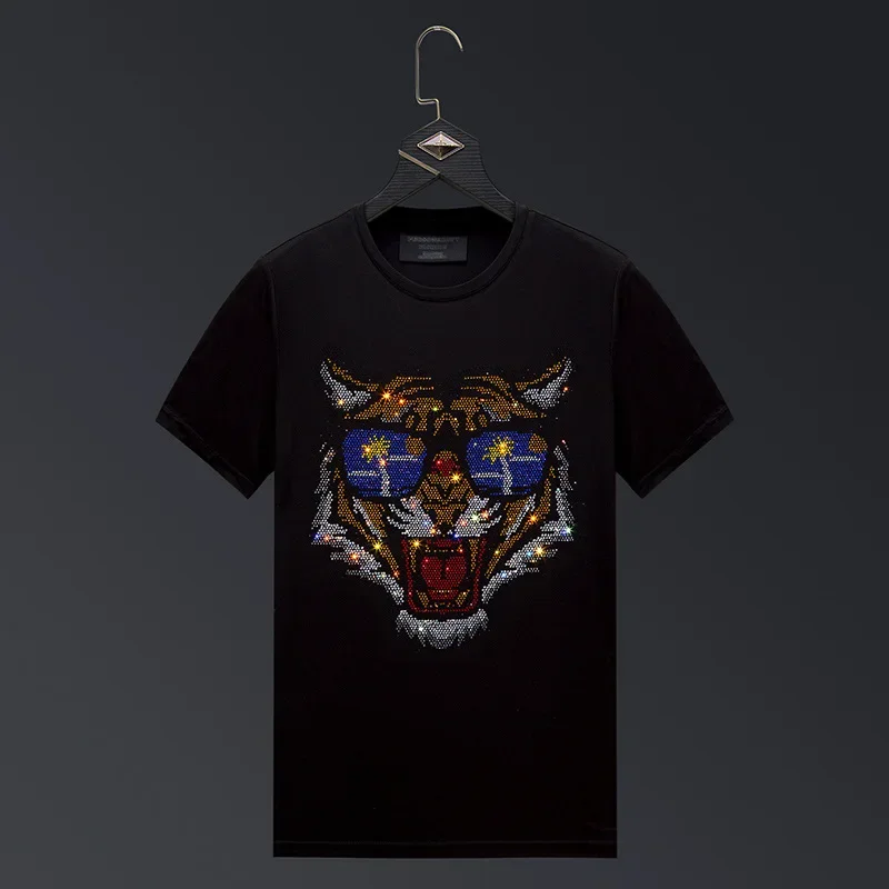 2024 Mens T Shirts Funny Tiger Rhinestones Fashion Streetwear O Neck Short Sleeve Casual Slim T-shirt for Men Camiseta De Hombre
2024 Mens T Shirts Funny Tiger Rhinestones Fashion Streetwear O Neck Short Sleeve Casual Slim T-shirt for Men Camiseta De Hombre