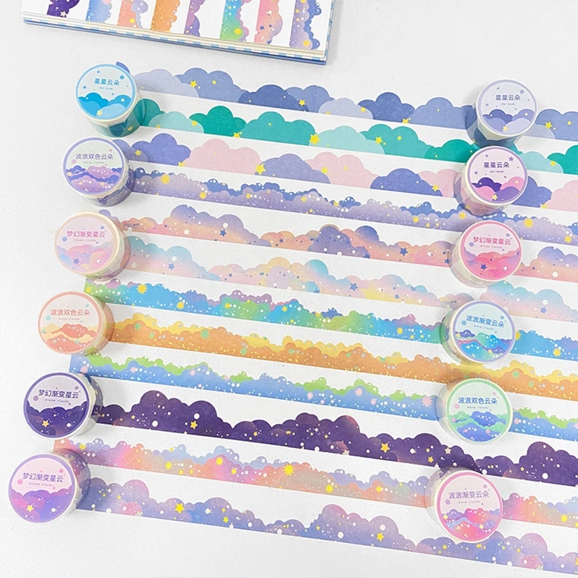 Stars Washi Tape Korean Stationery Clouds Masking Tape Diary Journal Supplies Washitape Scrapbooking Decorative Adhesive Tape
Stars Washi Tape Korean Stationery Clouds Masking Tape Diary Journal Supplies Washitape Scrapbooking Decorative Adhesive Tape