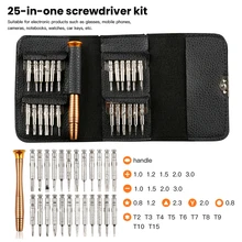 25-in-1 Multi-function Case Manual Screwdriver Set Mobile Phone Glasses Notebook Watch Repair Tool Precision Magnetic Bits
25-in-1 Multi-function Case Manual Screwdriver Set Mobile Phone Glasses Notebook Watch Repair Tool Precision Magnetic Bits