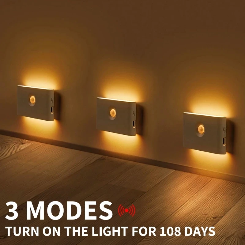 Smart Linkage Motion Sensor Night Light Rechargeable Wireless Magnetic LED Induction Lamp Wall Home Bedroom Kitchen Staircase
Smart Linkage Motion Sensor Night Light Rechargeable Wireless Magnetic LED Induction Lamp Wall Home Bedroom Kitchen Staircase