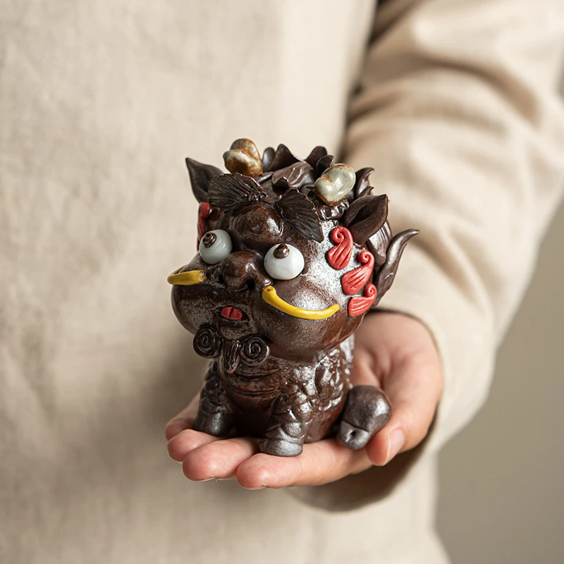 Rui Beast Qilin Creative Tea Pet Household Teaware Handmade Desktop Decoration Lovely Exquisite Ceramic Decorations Tea Play New
Rui Beast Qilin Creative Tea Pet Household Teaware Handmade Desktop Decoration Lovely Exquisite Ceramic Decorations Tea Play New