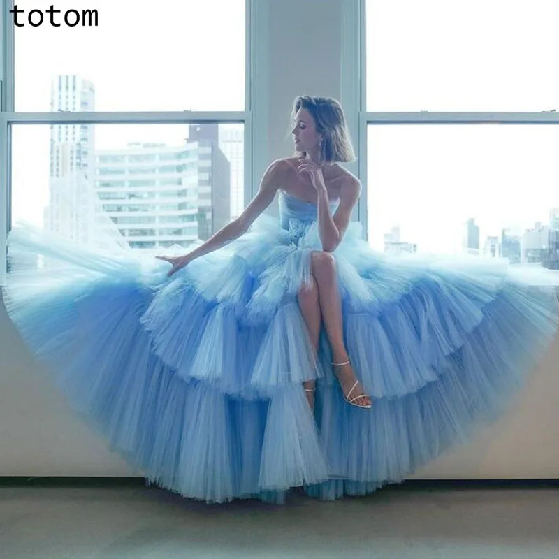 Glimmer Strapless Slit Sleeveless Attractive Evening Gowns Tulle For Women De Fiesta Tiered Pleat Graduation Custom Made Slimple
Glimmer Strapless Slit Sleeveless Attractive Evening Gowns Tulle For Women De Fiesta Tiered Pleat Graduation Custom Made Slimple