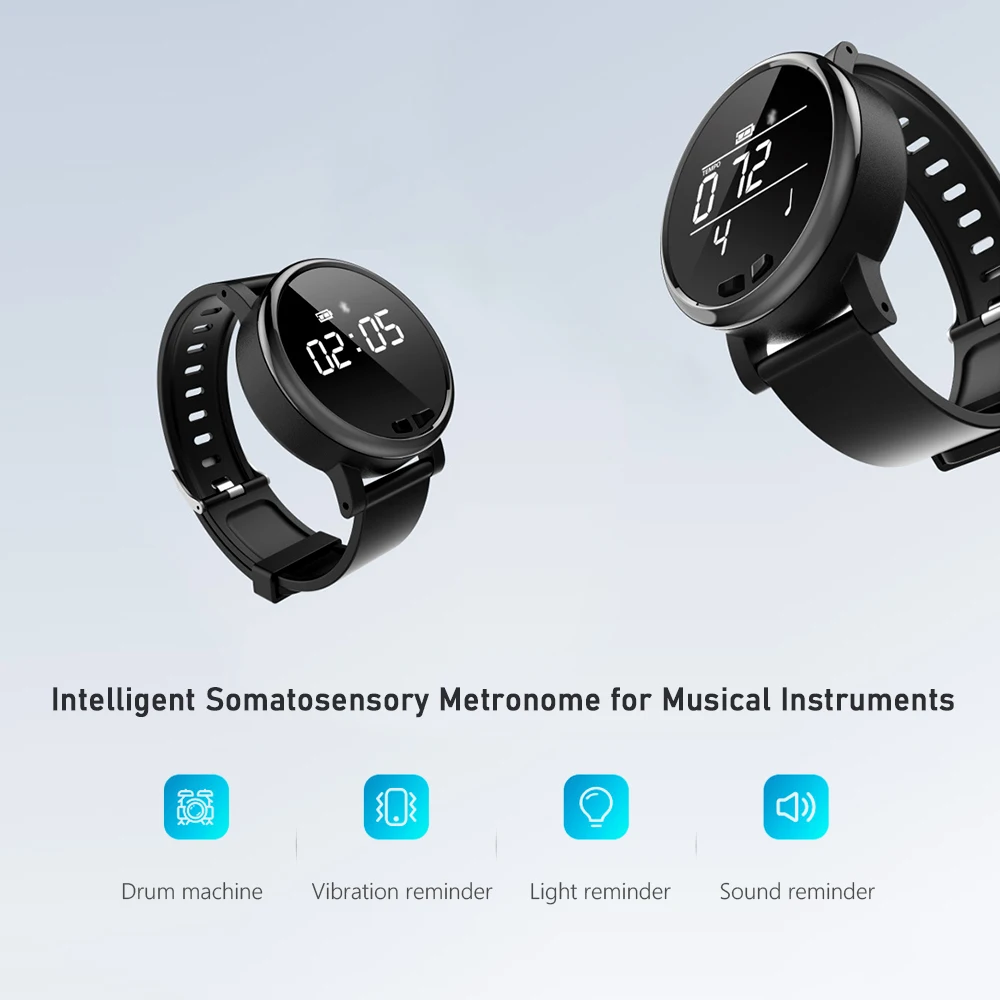 Smart Vibrating Metronome Multifunctional Intelligent Somatosensory Digital Metronome Universal Metronome for Guitar Piano Drum
Smart Vibrating Metronome Multifunctional Intelligent Somatosensory Digital Metronome Universal Metronome for Guitar Piano Drum