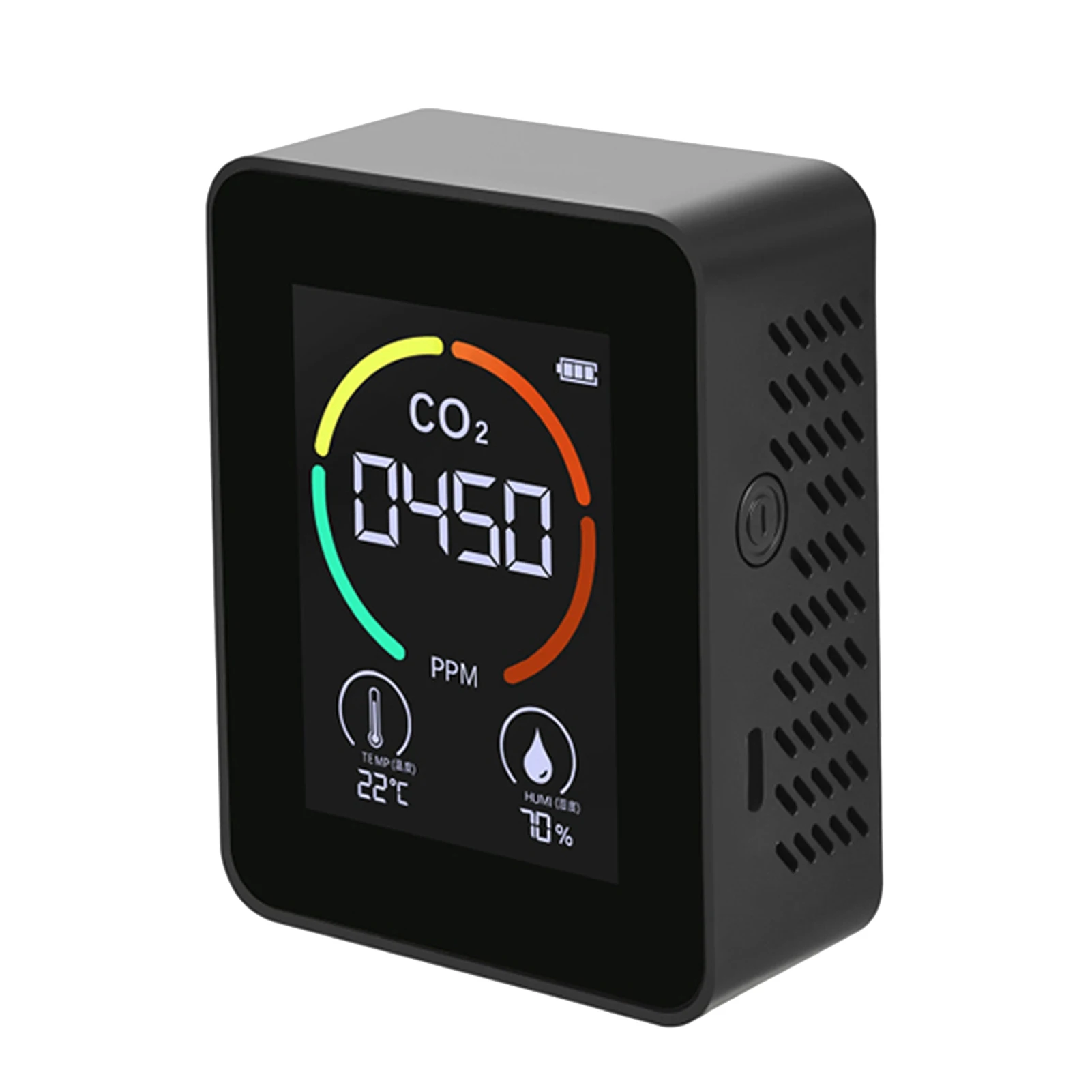Air Monitor CO2 Carbon Dioxide Detector Air Quality Temperature Humidity Monitor Quick Measuring Meter for CO2 Black
Air Monitor CO2 Carbon Dioxide Detector Air Quality Temperature Humidity Monitor Quick Measuring Meter for CO2 Black