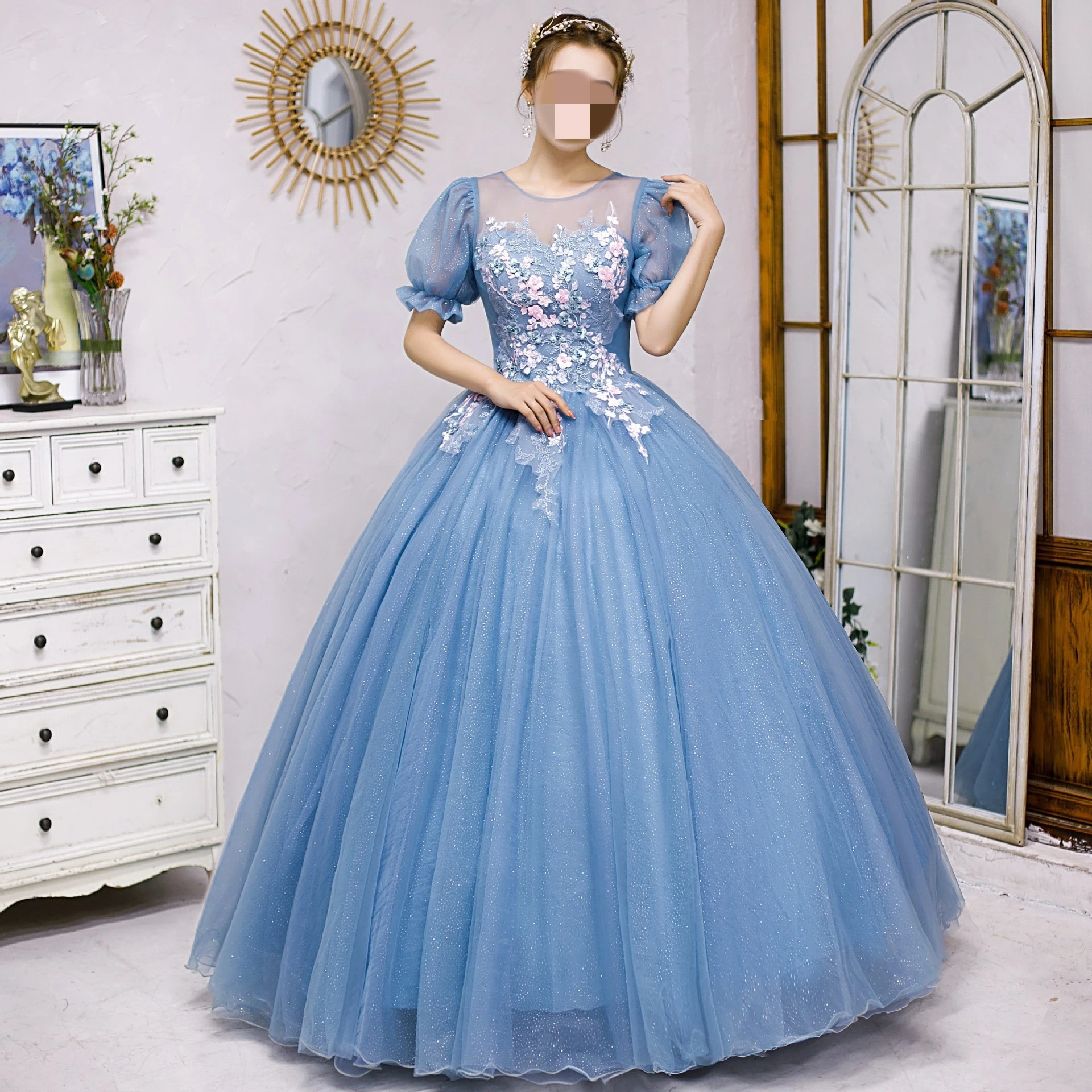 Ashely Alsa Elegant Grey Blue Prom Dress Short Sleeve Ball Gown Party Occasion Dresses Sweet 16 Evening Vestido De 15 Anos 14
Ashely Alsa Elegant Grey Blue Prom Dress Short Sleeve Ball Gown Party Occasion Dresses Sweet 16 Evening Vestido De 15 Anos 14