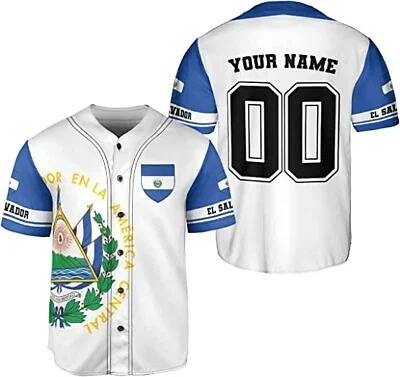 Custom Name Love EL SALVADOR Country Salvadorans 3D Printed Baseball Jersey Summer Shirt Men's Tops Tee Oversized Streetwear
Custom Name Love EL SALVADOR Country Salvadorans 3D Printed Baseball Jersey Summer Shirt Men's Tops Tee Oversized Streetwear