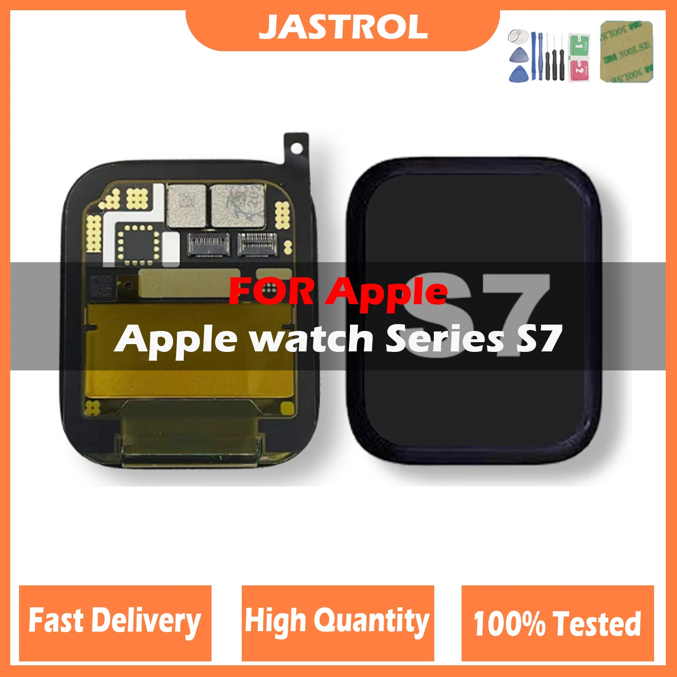 

100% Tested For apple watch Series 7 lcd Touch Screen oled Display Digitizer Assembly iWatch Substitution 41mm 45mm With Tools